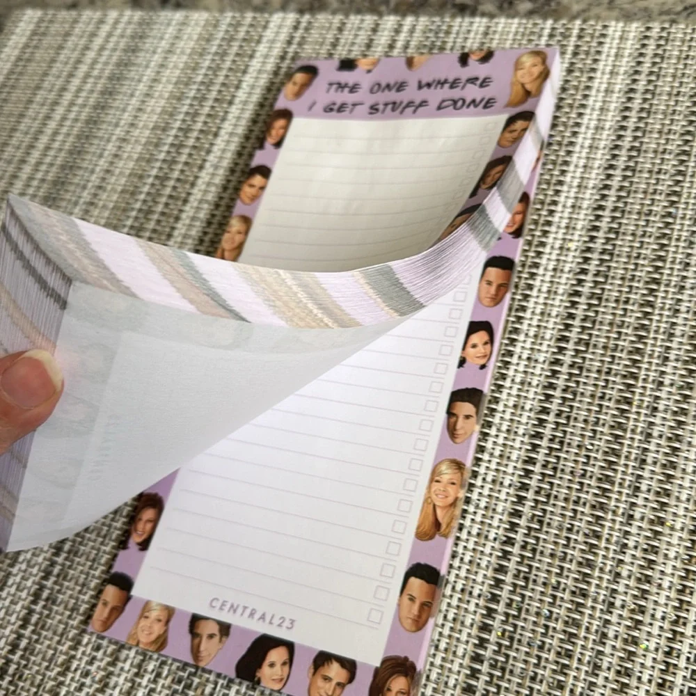 Friends Sitcom Notepad Humor The One Where I Get Stuff Done